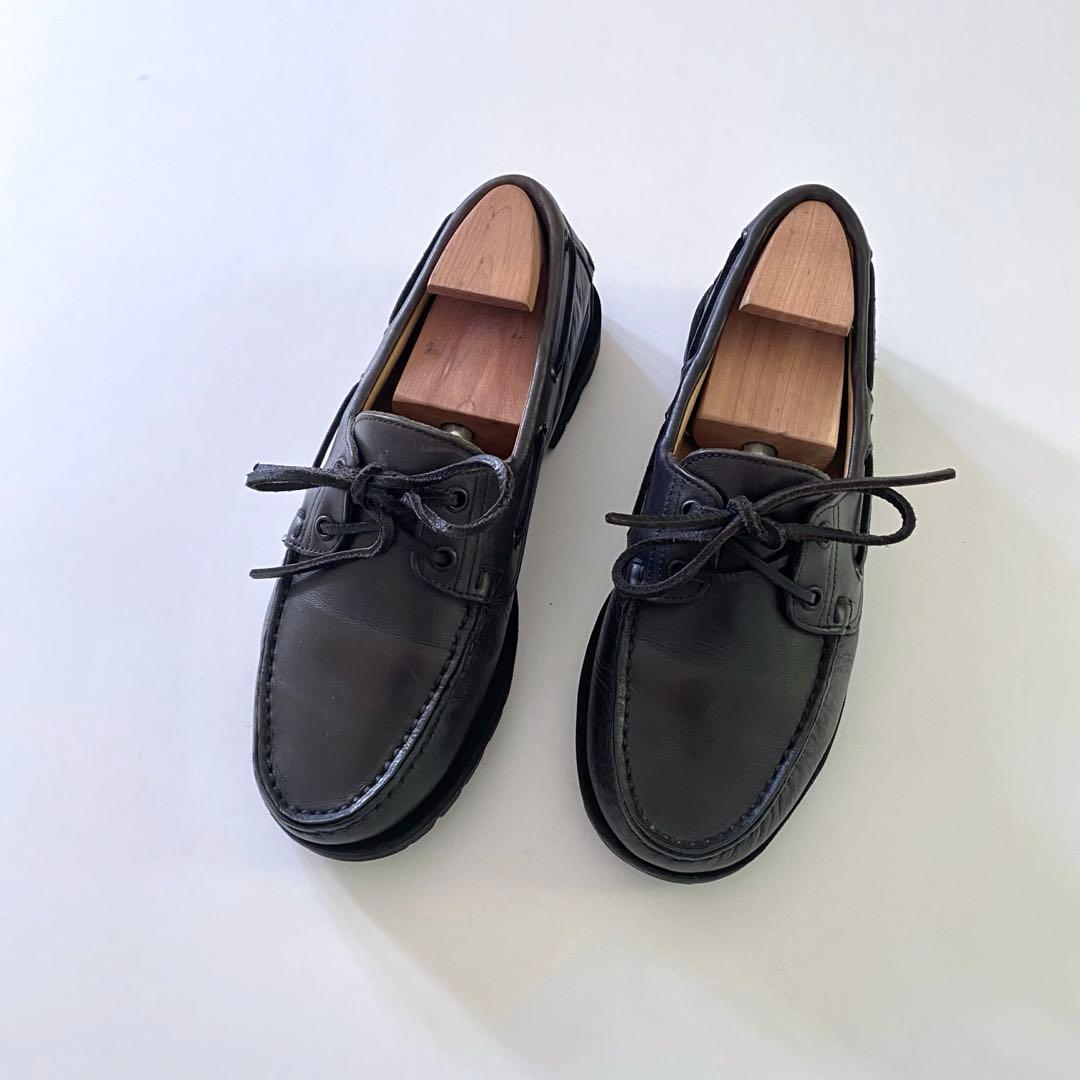 美品 paraboot birth ブラック 6H デッキシューズ バース