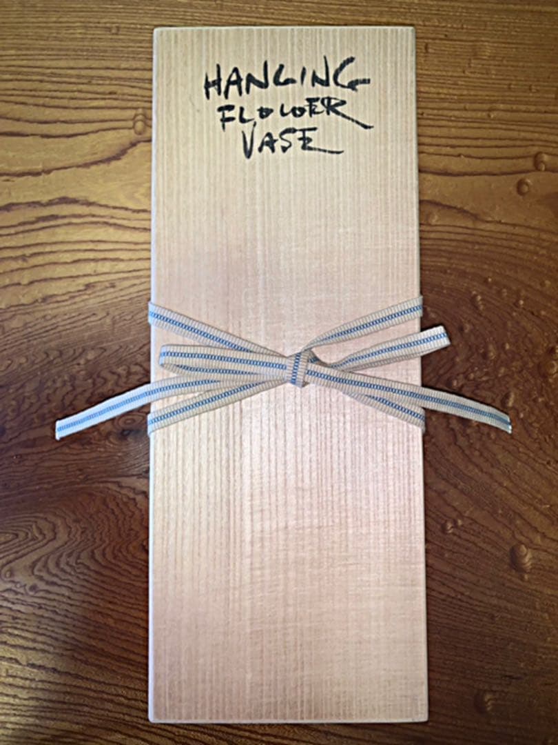 備前焼　ジェフ　シャピロ作　掛け花入　　　　ニューヨーク在住陶芸家　掛け花入