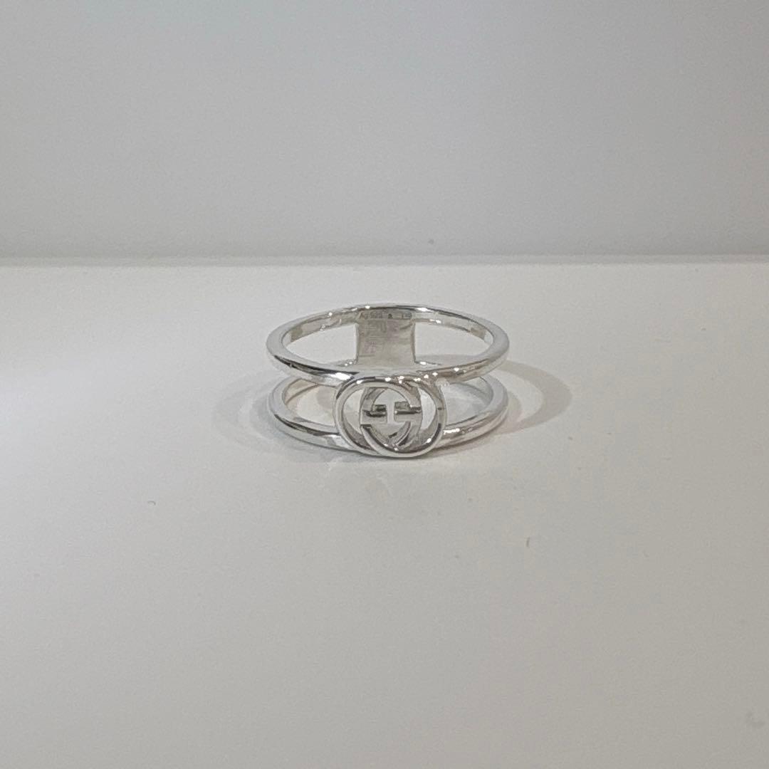 GUCCI インターロッキングG ワイヤーリング 9号
