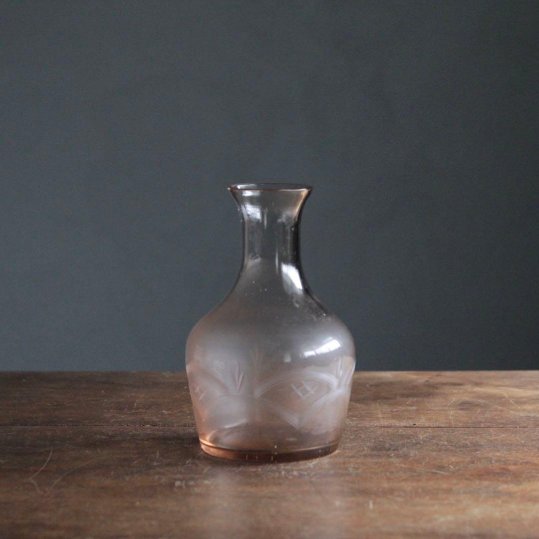 昭和 ガラス 花瓶 花器 古道具 アンティーク デキャンタ