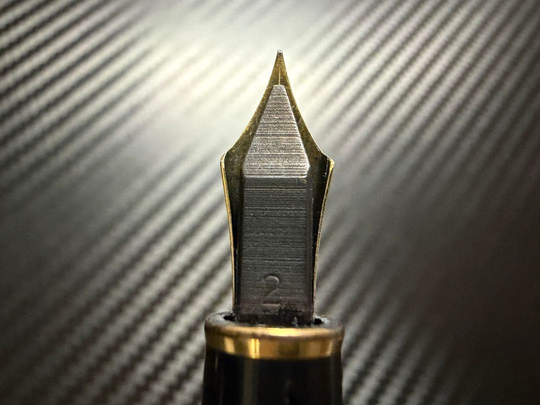 極美品 エボナイト芯 モンブラン 144 万年筆 ブラック 全金 EF 極細字