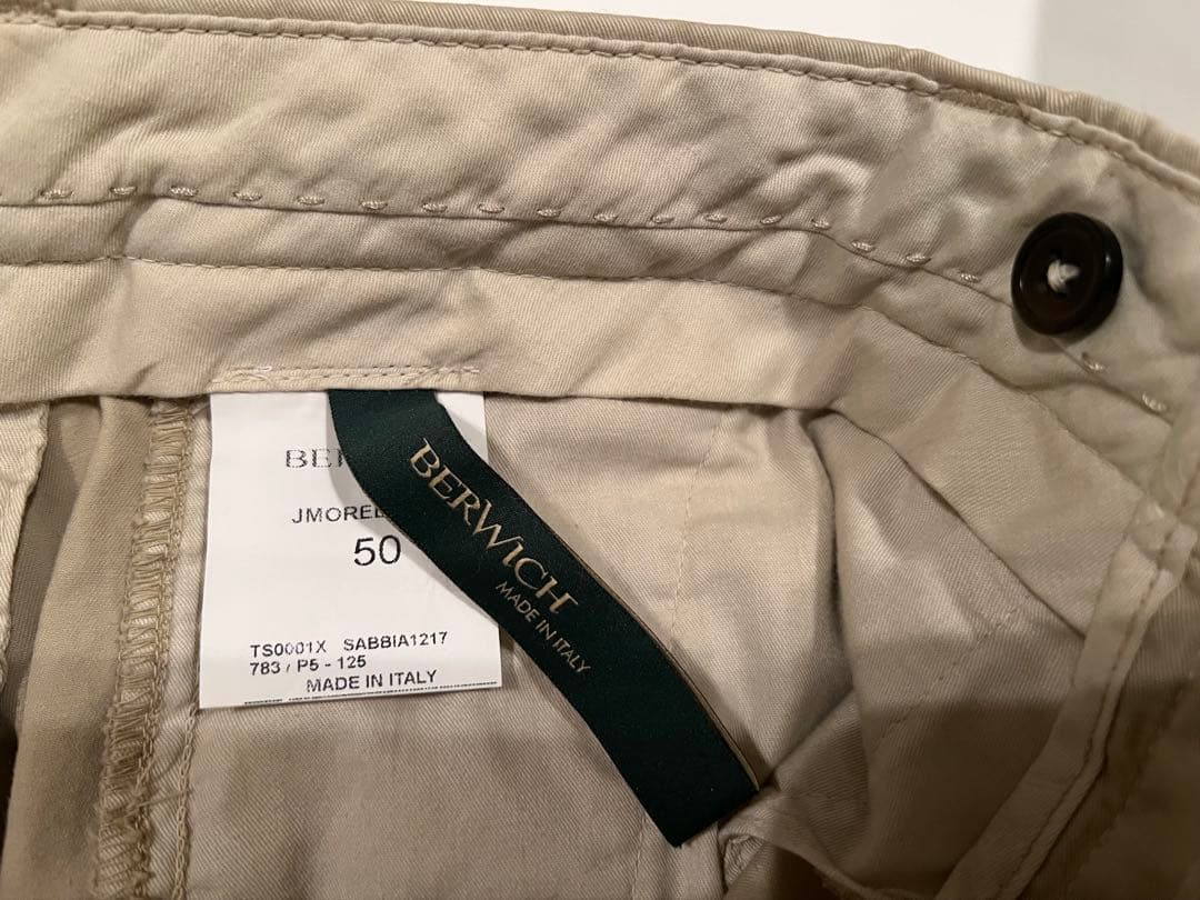 25年新作（通年）ベルウィッチBERWICH ノープリーツスリムパンツ50