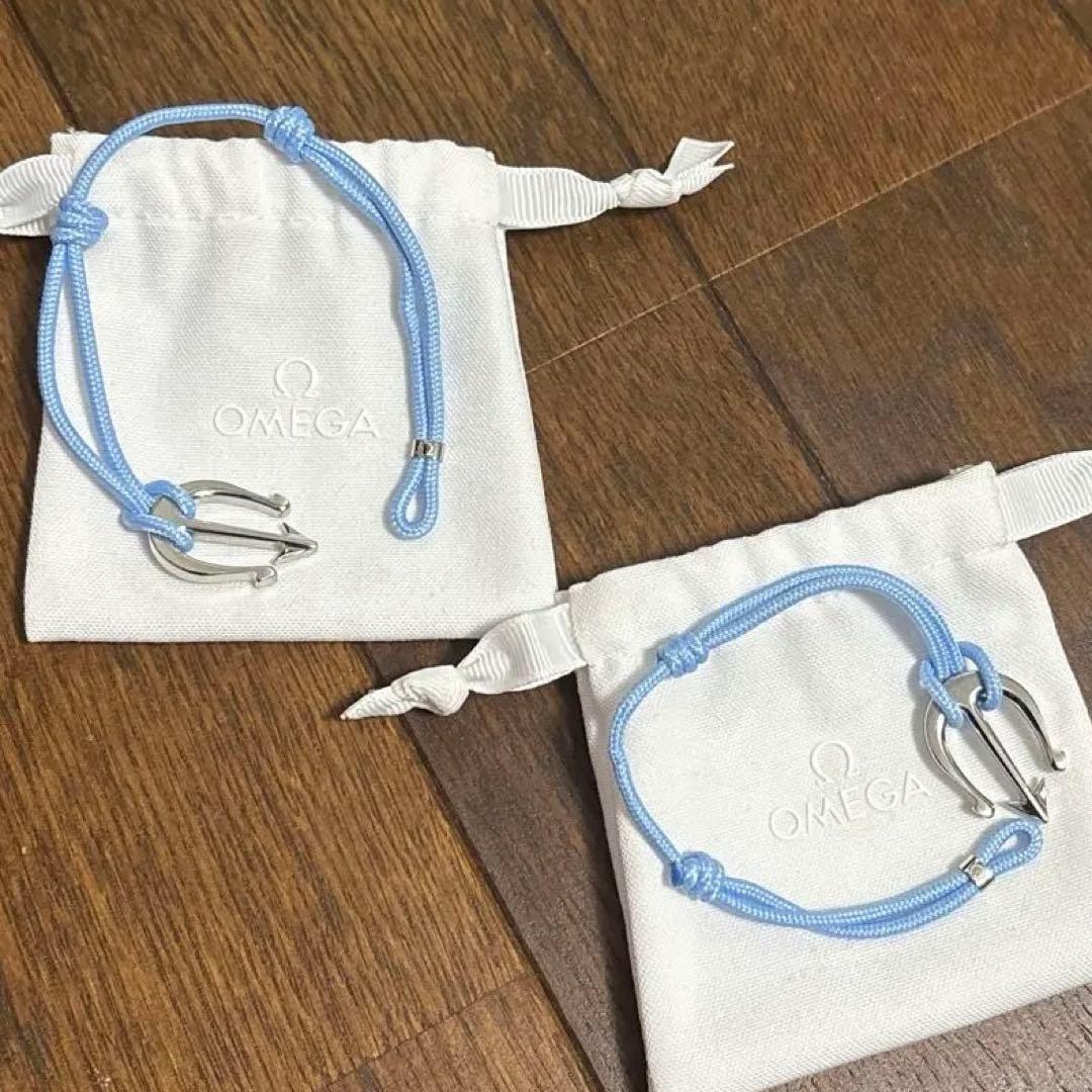 OMEGAブレスレット コード ステンレススティール　２個