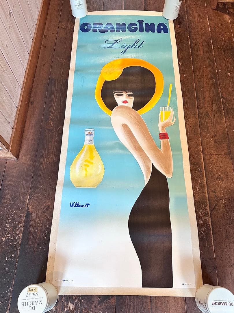 ヴィユモ　オランジーナvillemotORANGINA ビンテージポスター