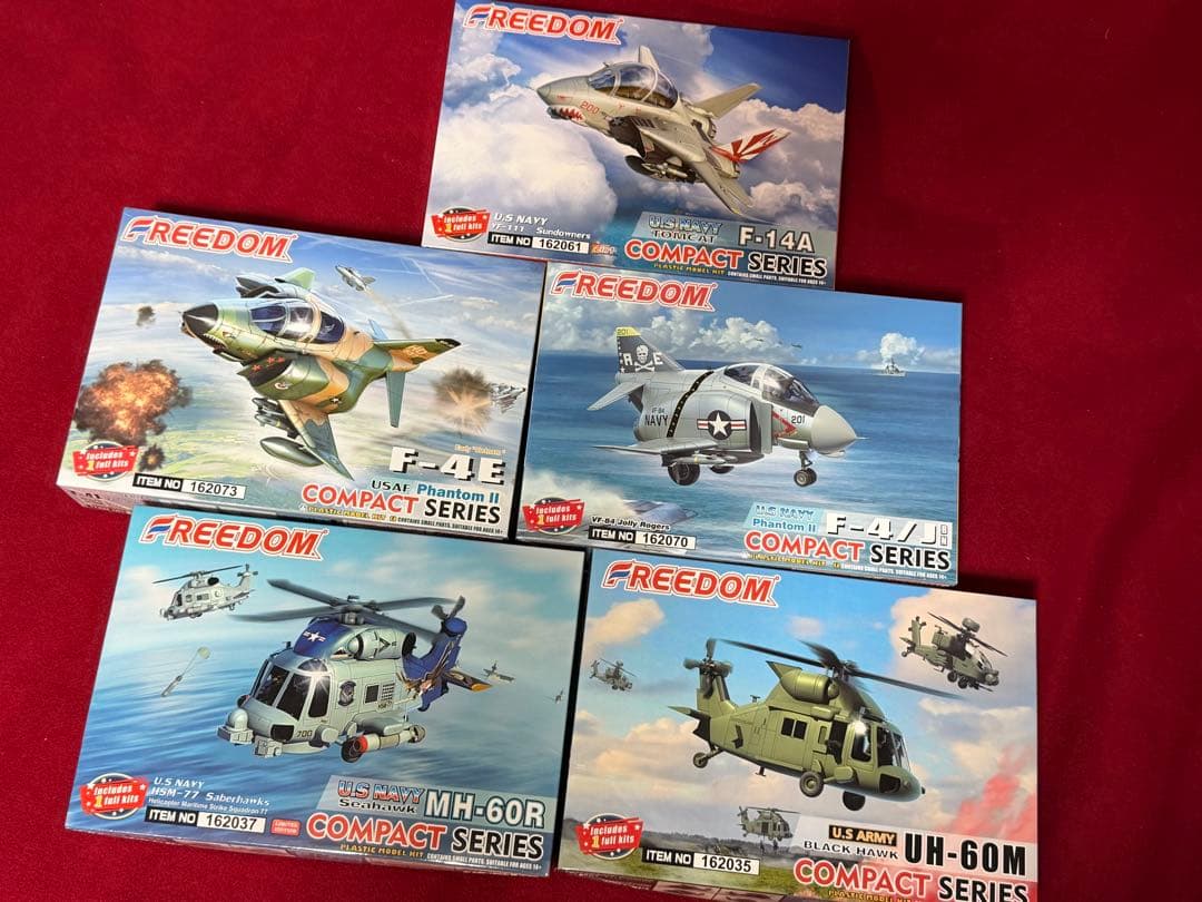 F-14 他 フリーダムモデル コンパクトシリーズ 全5個セット