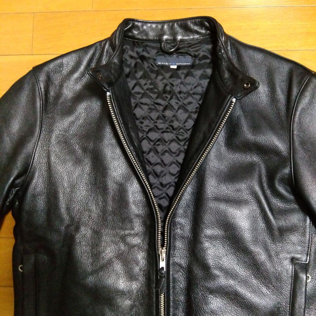 【極美品‼️】CHEVIGNON シェビニオン　レザーライダースジャケット