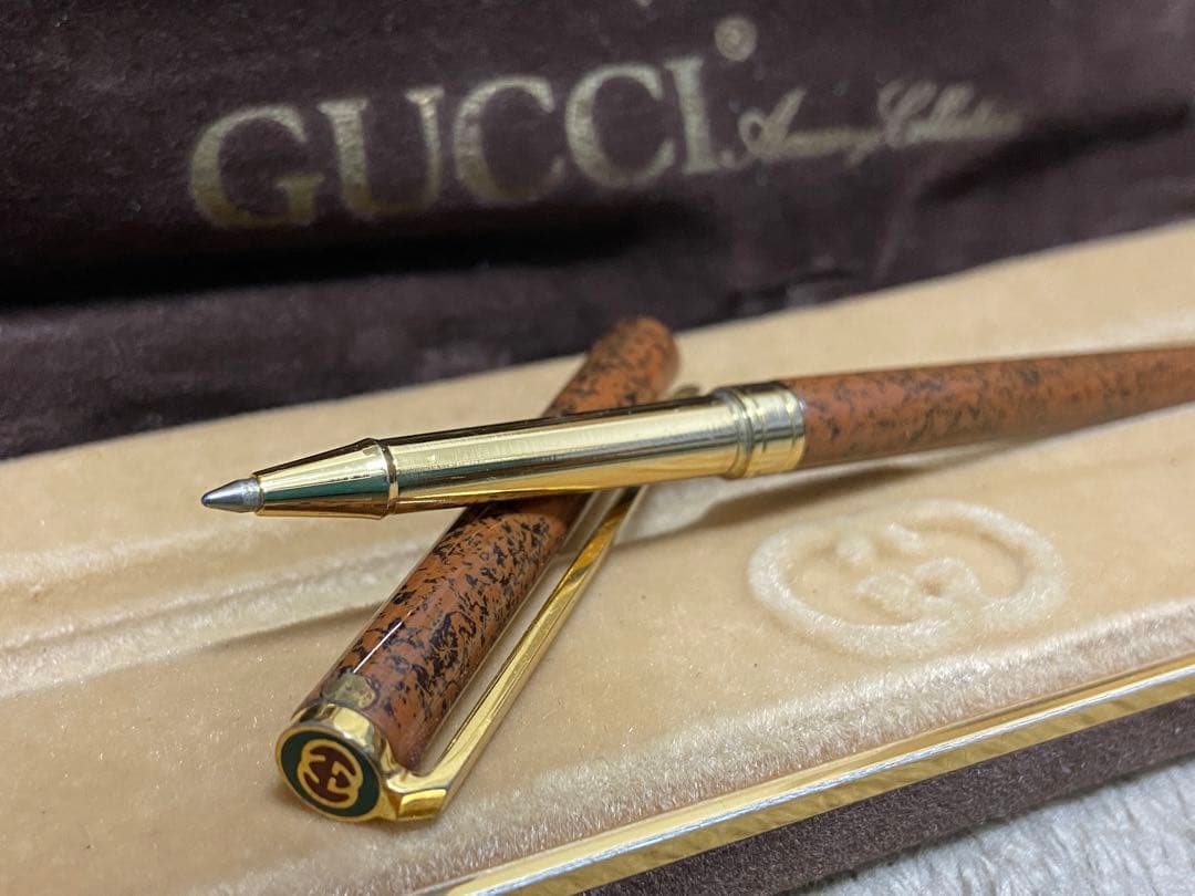 GUCCI ボールペン ブラウン