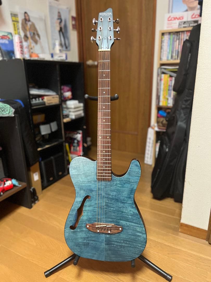 シェクターの薄胴、軽い♪エレアコ美品♪