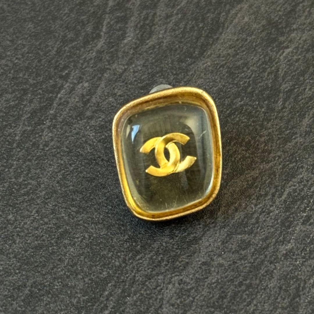 CHANEL シャネル ココ クリア ピアス 片耳 01P