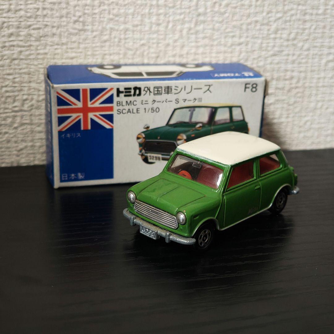 TOMICA　トミカ　ミニクーパー　緑/白色　輸出カラー　箱付き
