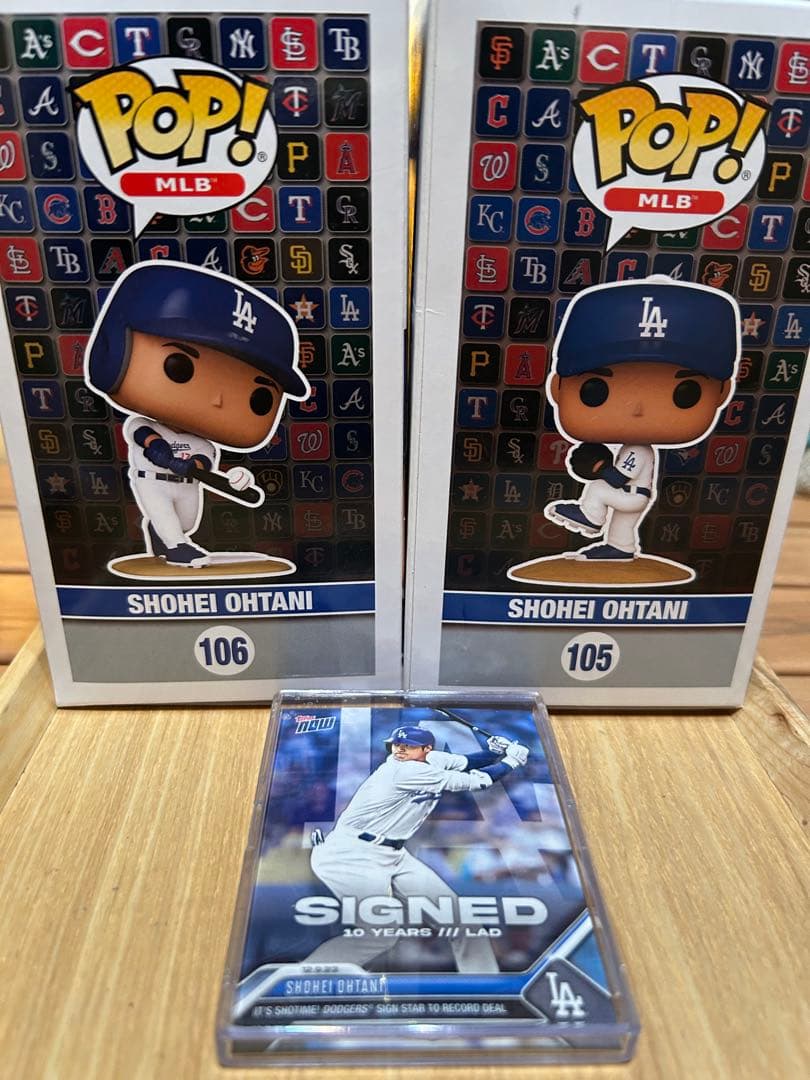 大谷翔平Funko フィギュア& toppsベースボールカード（ケース入）