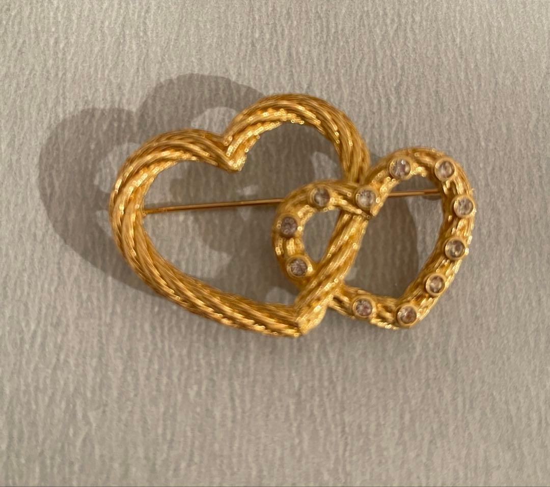 クリスチャンディオール ハートブローチ