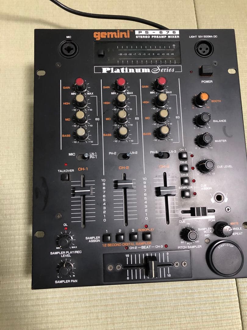 gemini ジェミニ PS 676 アナログ ステレオ プリアンプ ミキサー