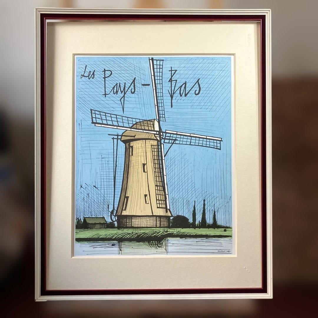 リトポスター　「ビュッフェ展OSAKA TOKYO ギャルリーためなが」