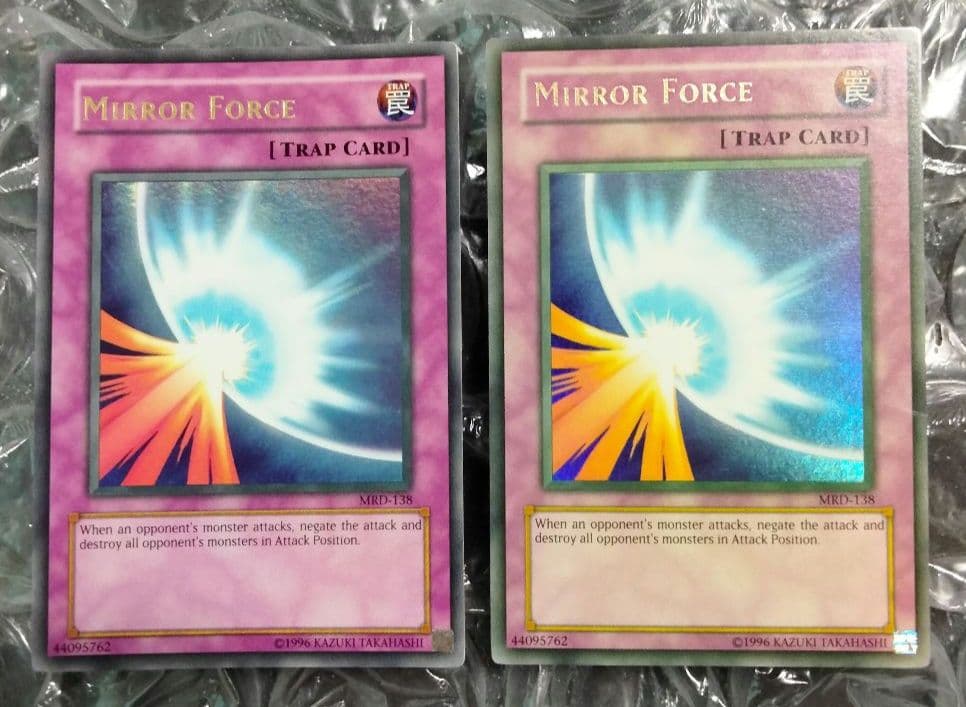 大セール エラー faded ミラーフォース 初期 遊戯王 比較用付