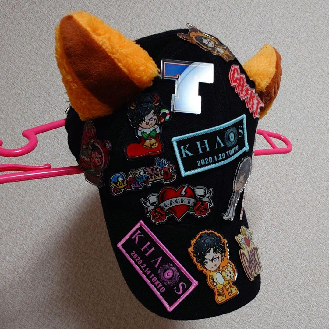 GACKT KHAOS ライブグッズ キャップ 猫耳 ワッペン