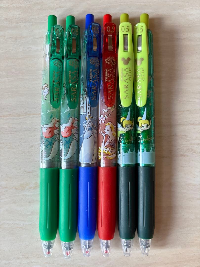 サラサクリップ　SARASA 【限定】プリンセス　ディズニー　ティンカーベル