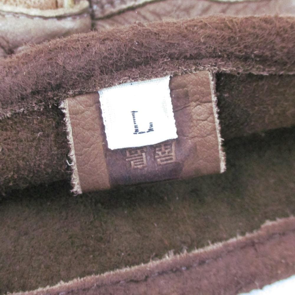 屋島工房 ブラウン レザーグローブ Lサイズ