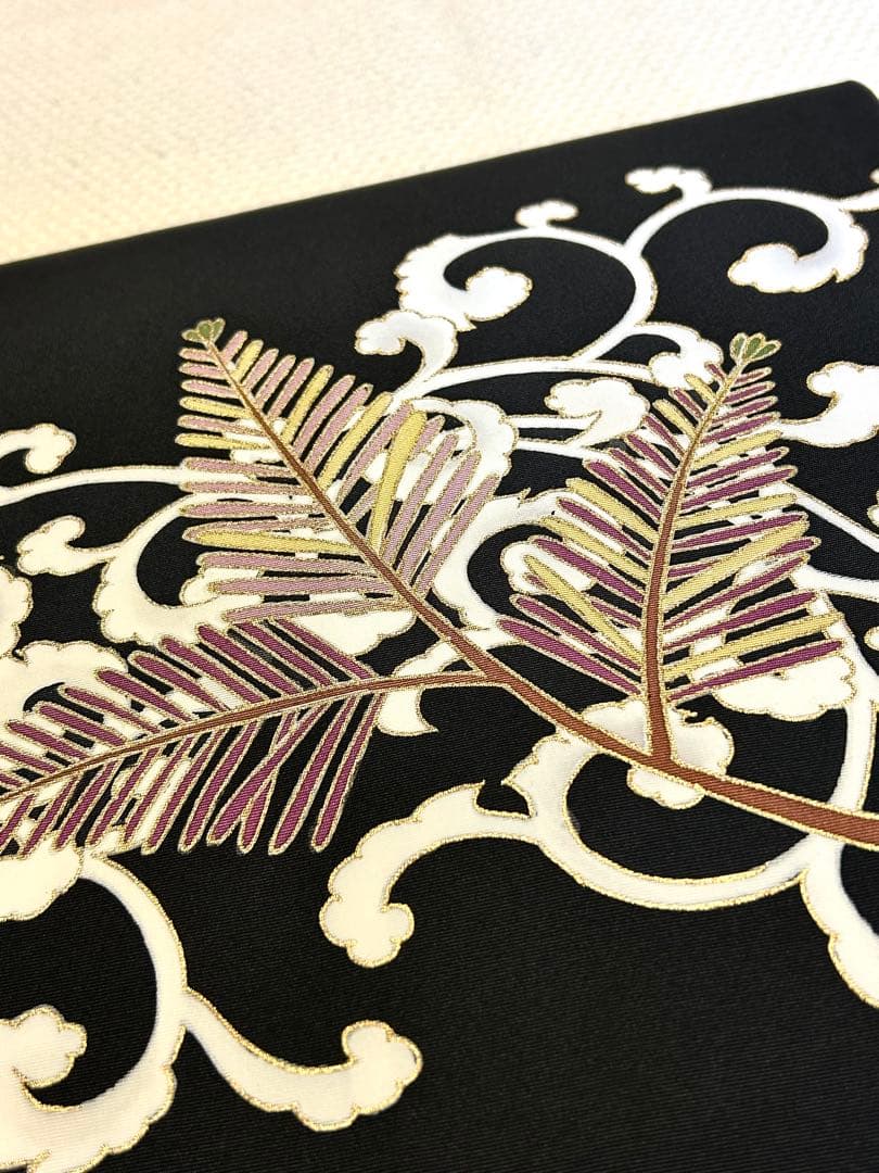 《専用出品でございます》菱健　糸目友禅　九寸名古屋帯　桐壺　五泉　塩瀬　染め帯