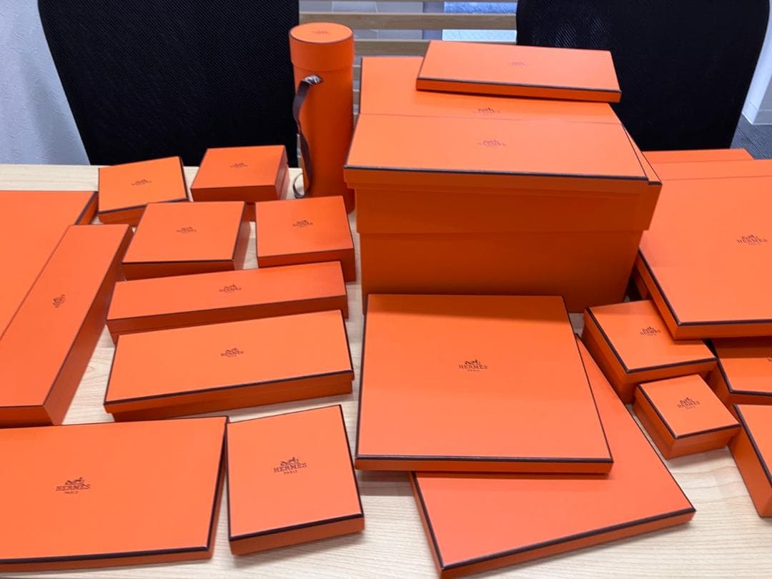 エルメス　BOX　箱のみ　計３４個　ほぼ綺麗なお品物！！多少スレ等あり