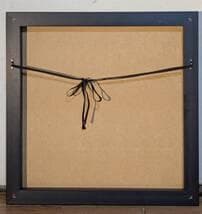 【真作】複製画　欧州風景画　赤いクラシックカーと街角の門　パリ風情　X54