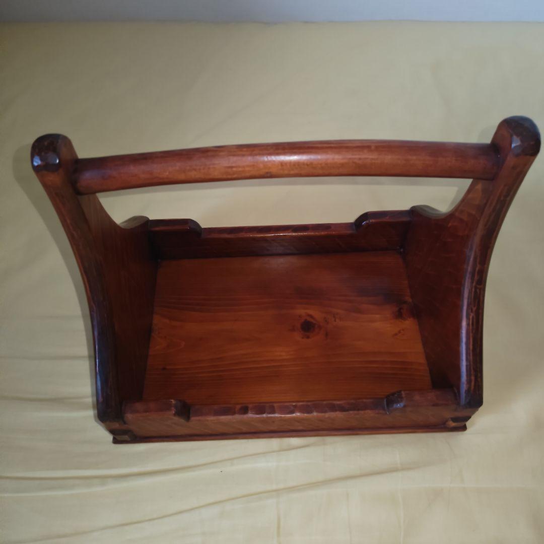 【希少・美品】矢澤金太郎　手提げ盆/手提盛器　木工作家　家具職人　指物