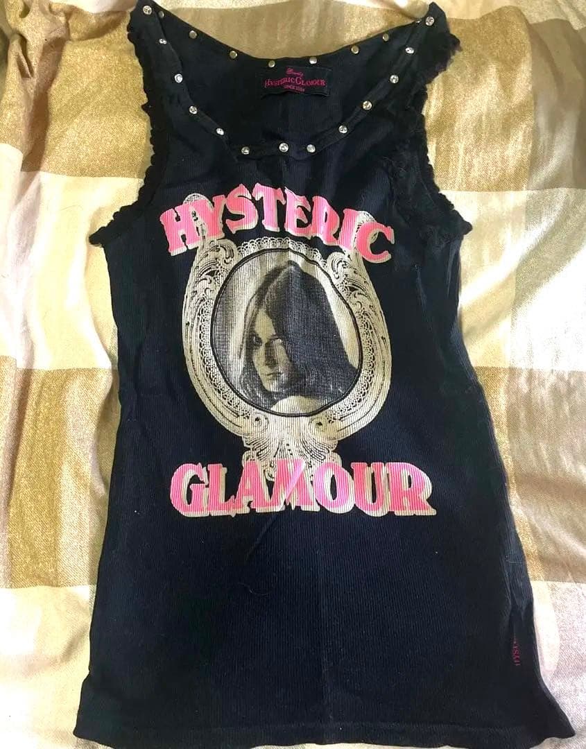 HYSTERIC GLAMOUR ビジュー付きタンクトップ