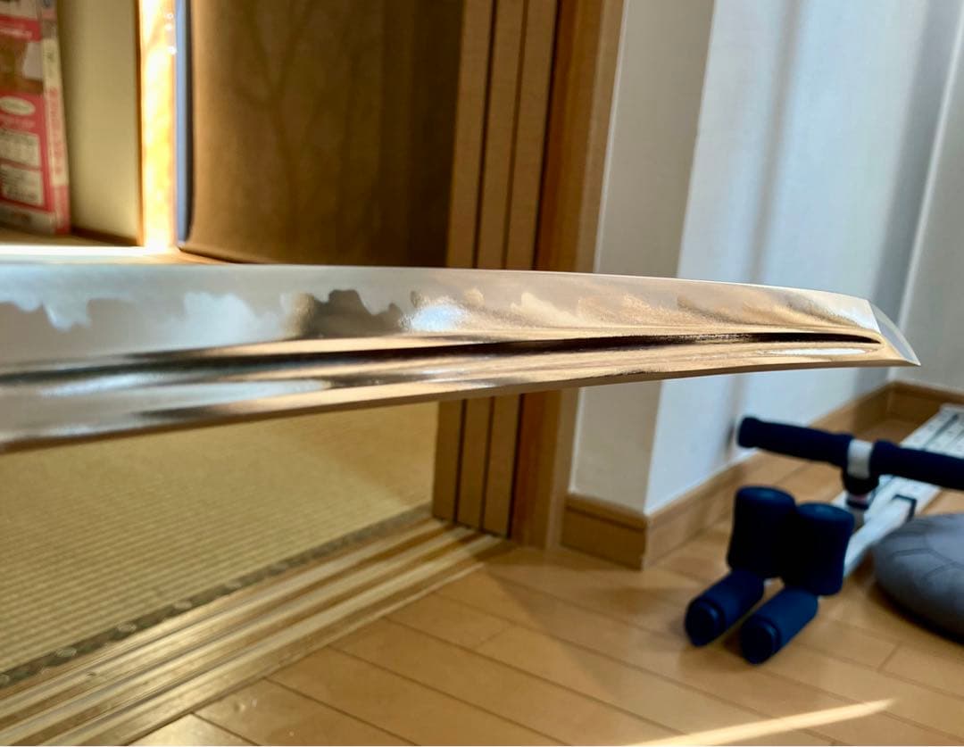 五条　日本刀 黒い鞘 赤い紐 居合刀　模造刀