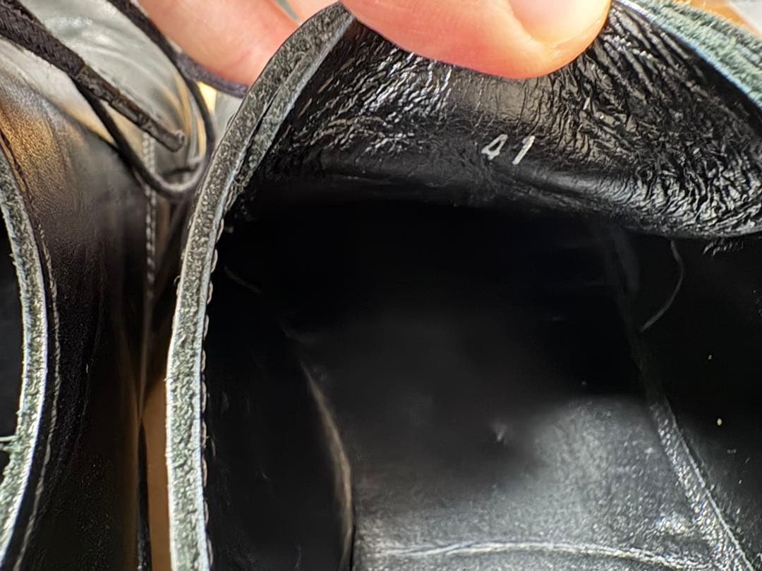 【PADRONE】DERBY PLAIN TOE SHOES