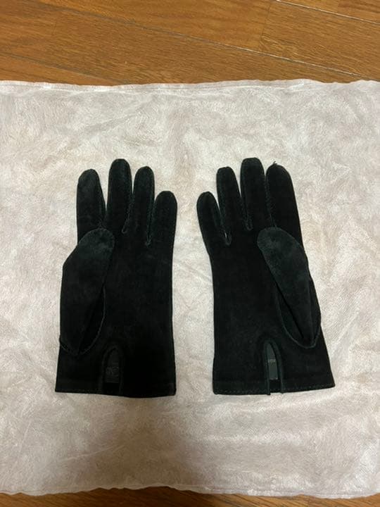 レア！ Lavabre Cadet ラヴァーブル カデ 黒スエードグローブ