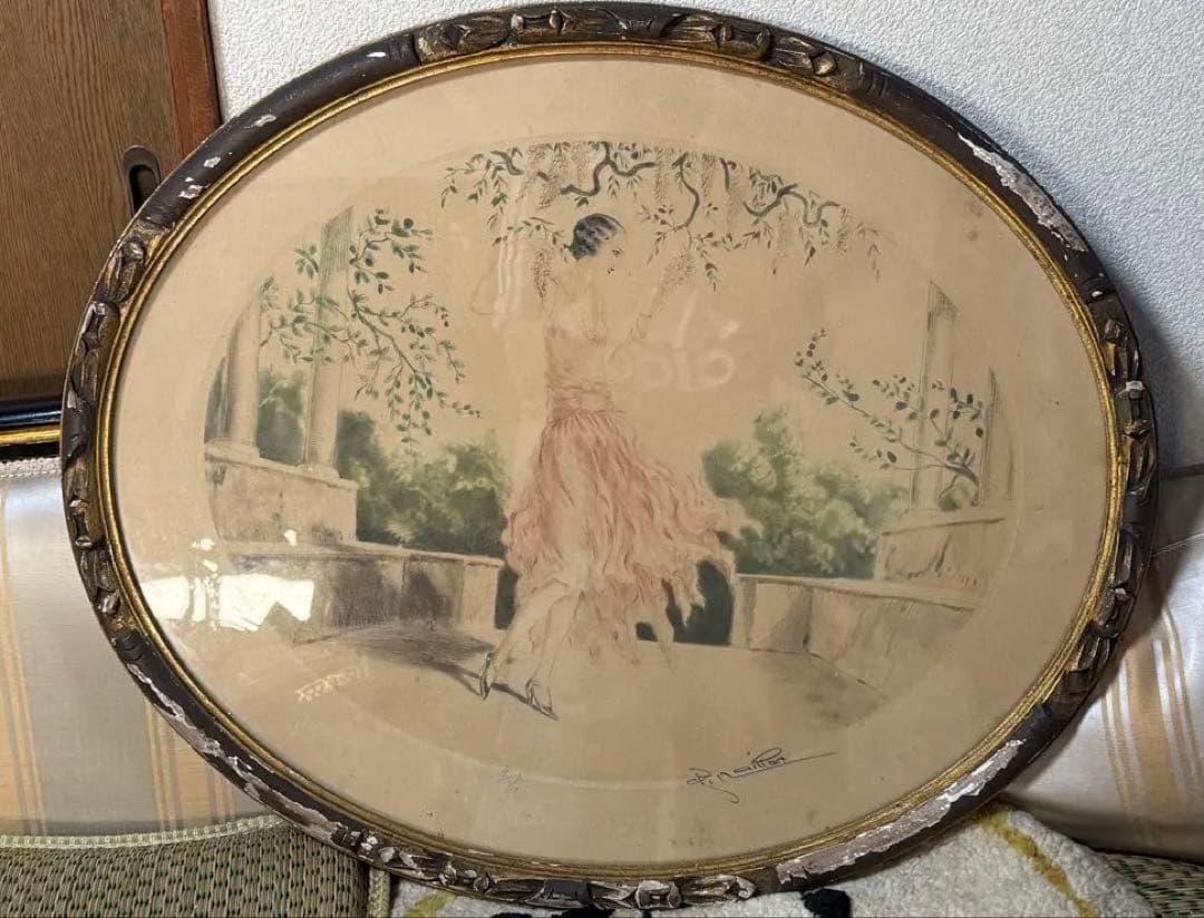 ルイ・イカール　Louis Icart エッチング　サイン入り1931　女性像