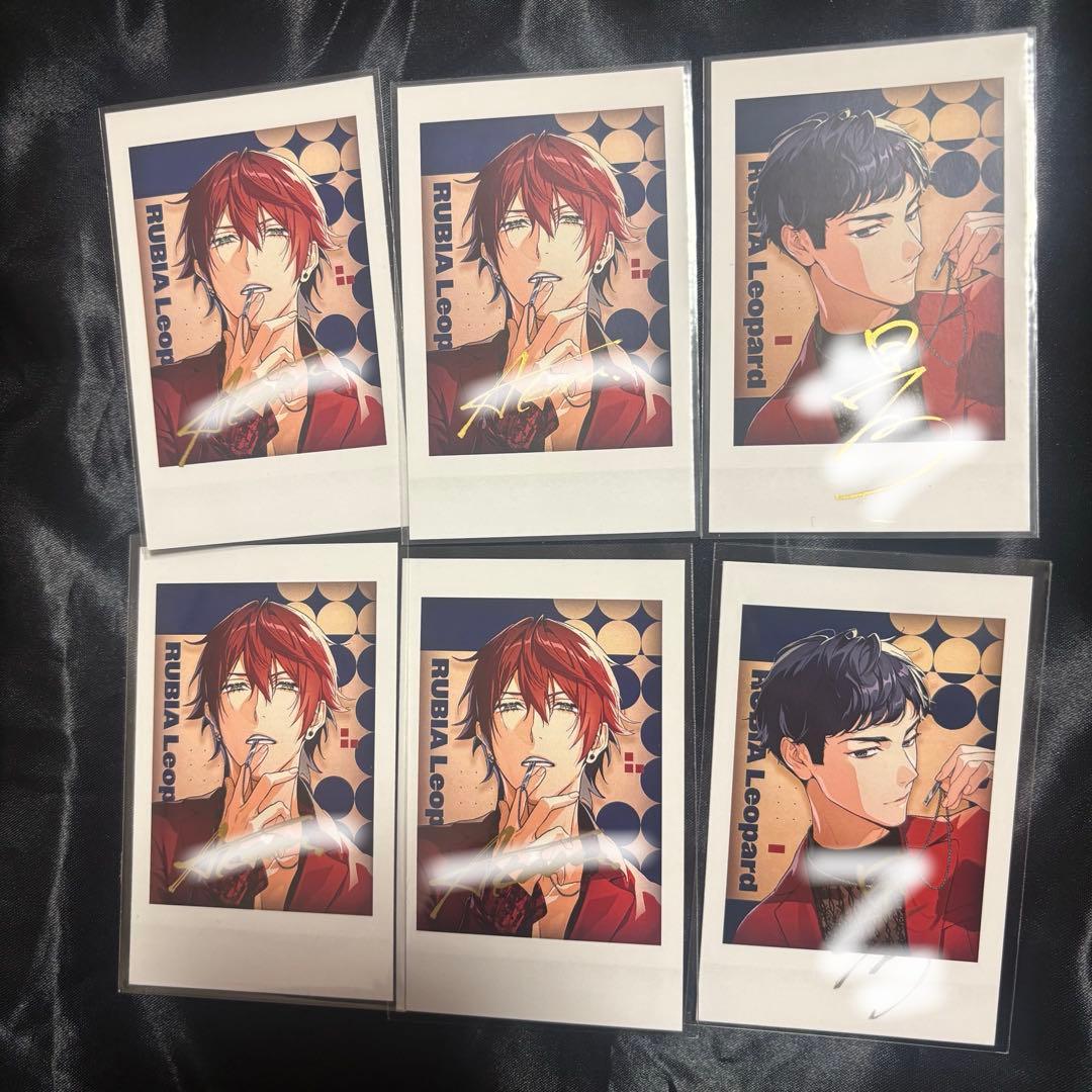 ディグロ ミニフォト風カード 茜 黒乃 直筆6枚セット