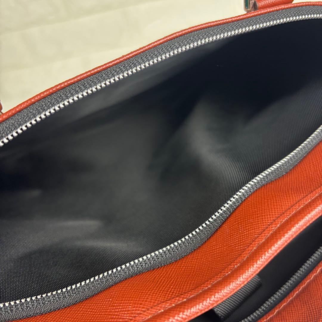 ✨美品✨ IS/IT イズイット 2wayレザービジネスバッグ レンガ