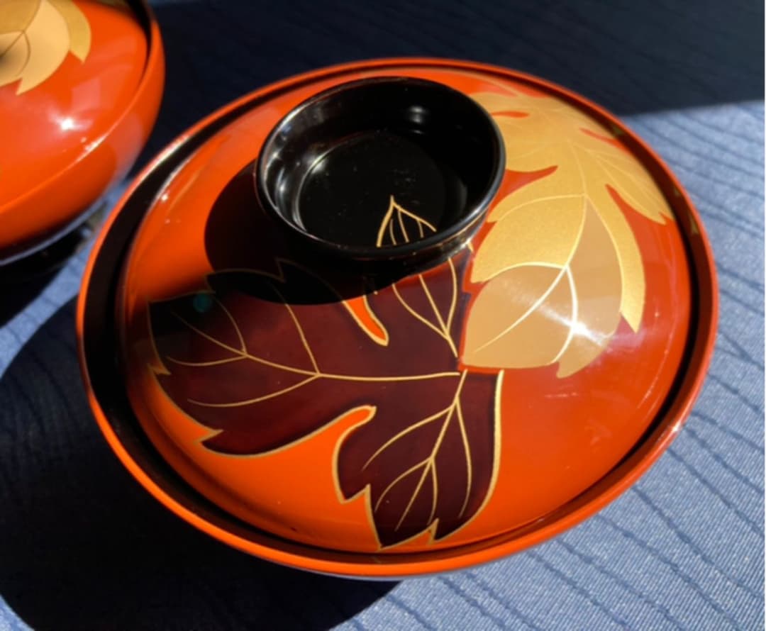 輪島塗　武田漆器店　吸物椀　漆塗りお椀　5客