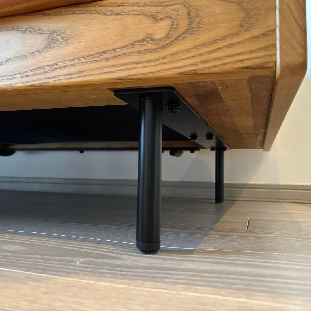 (6/8発送)unico TREL(トレル)ソファ 3シーター オットマン付き