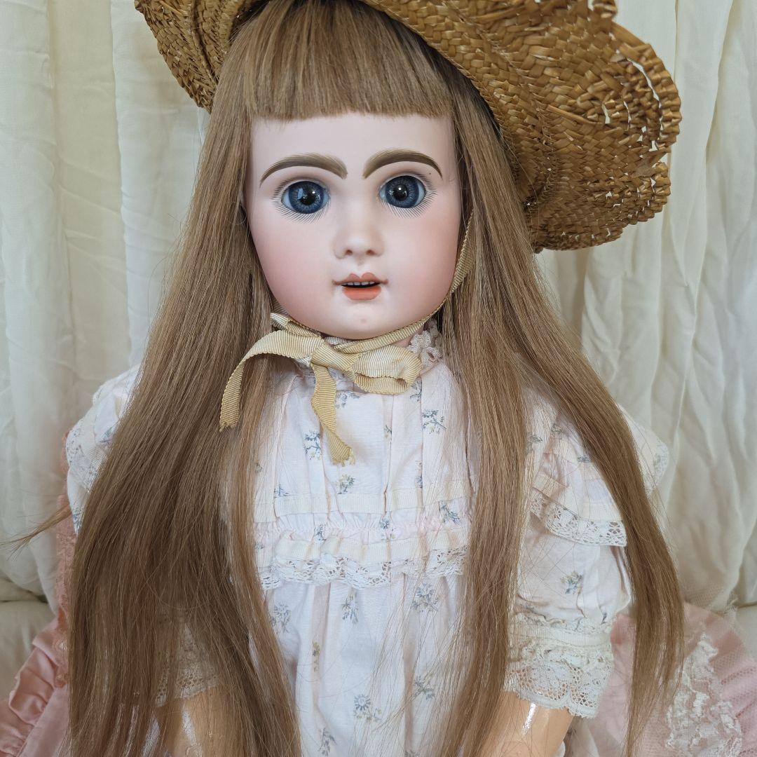 フランス　アンティークビスクドール　デポゼ　テートジュモー　スリープアイ