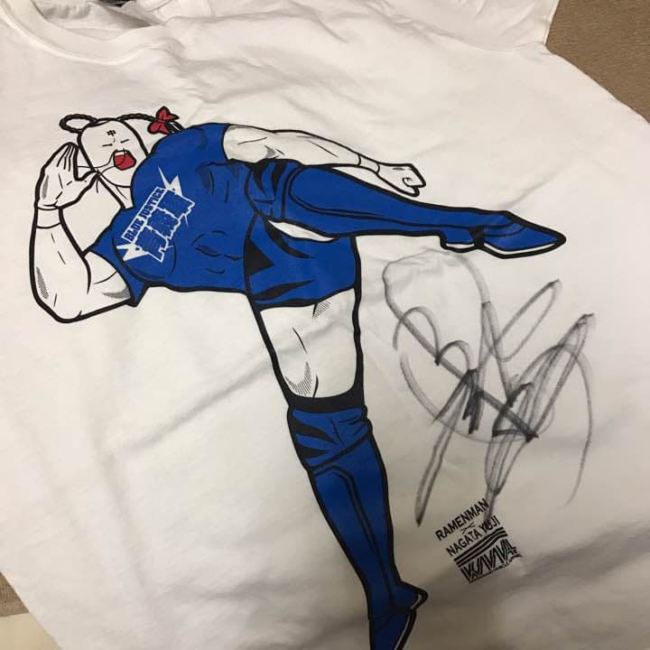新日本プロレス❤︎永田裕志直筆サイン入りTシャツ！
