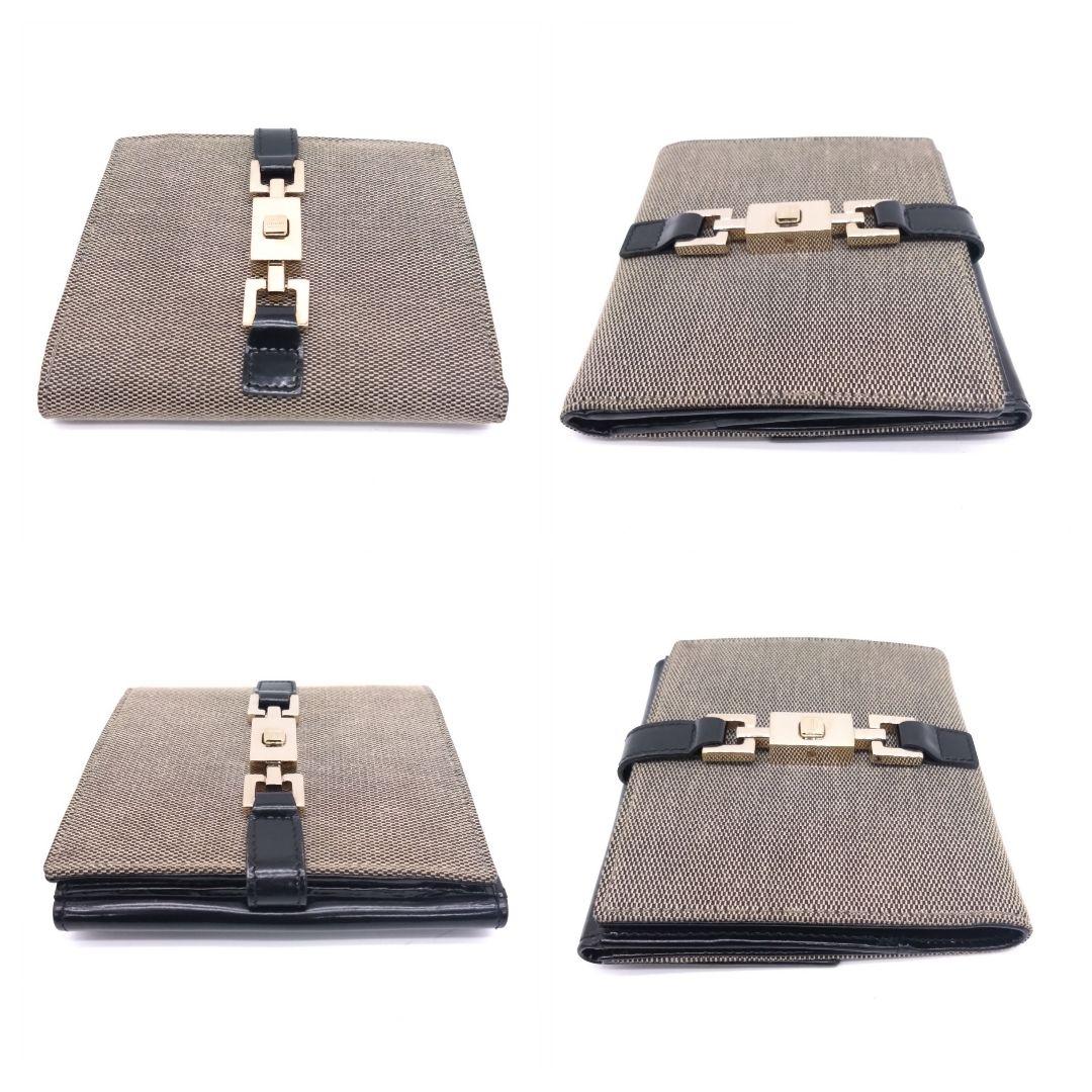 【美品】GUCCI 二つ折り財布 希少 金具 コンパクト 035・1323