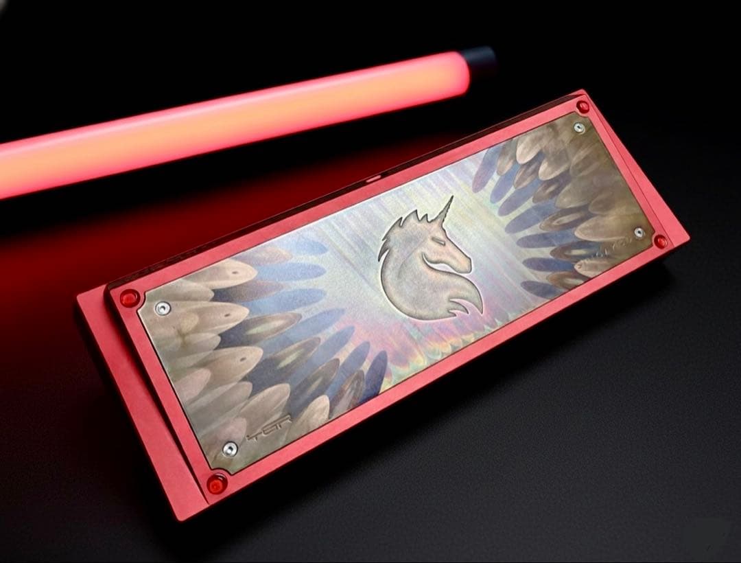 Kalam Singa × TGR Unikorn Red 自作キーボード