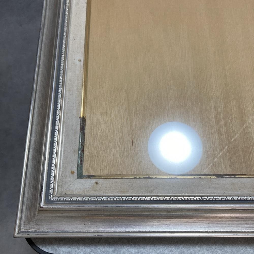 額縁　シルバー　フレーム　空額　アートフレーム　ガラス　絵　絵画　アート