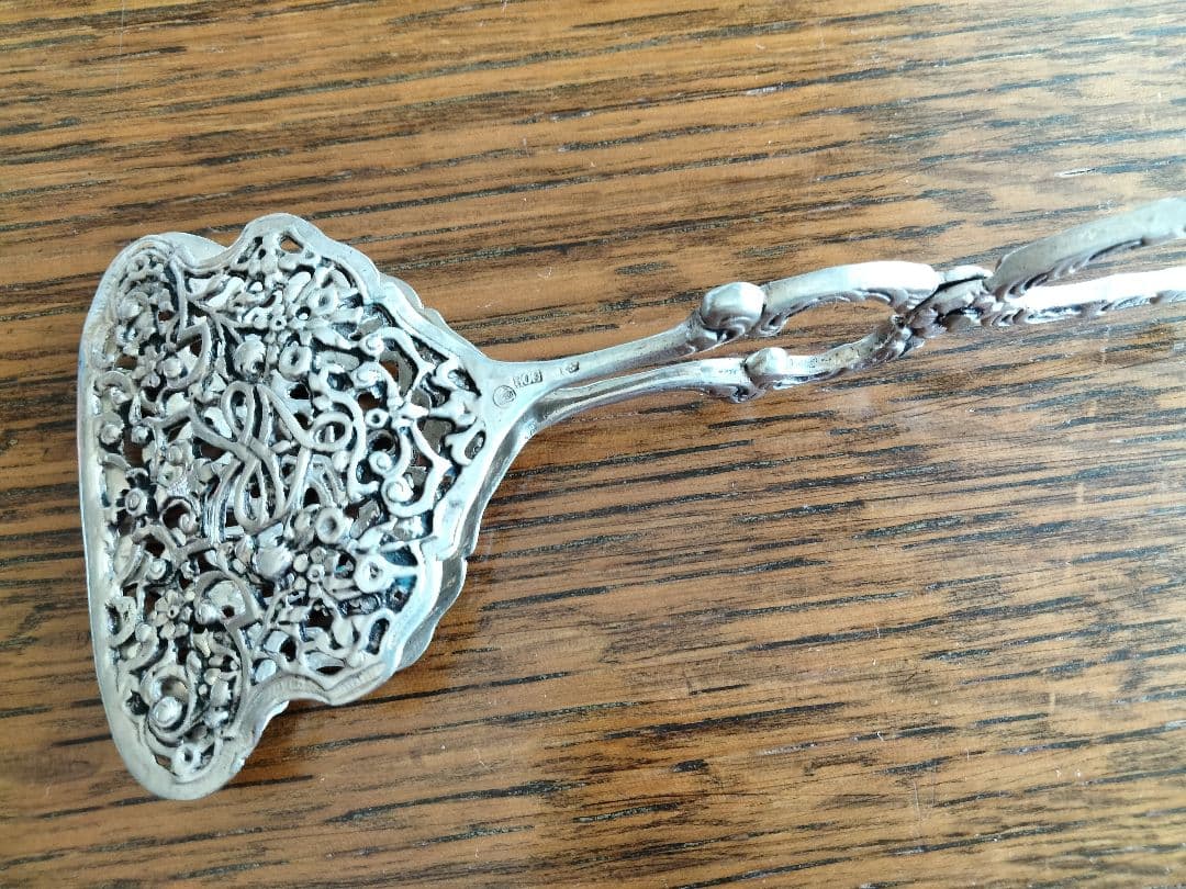 最終変更、繊細美品、美術品、希少品、８００.シルバークッキートング、美品