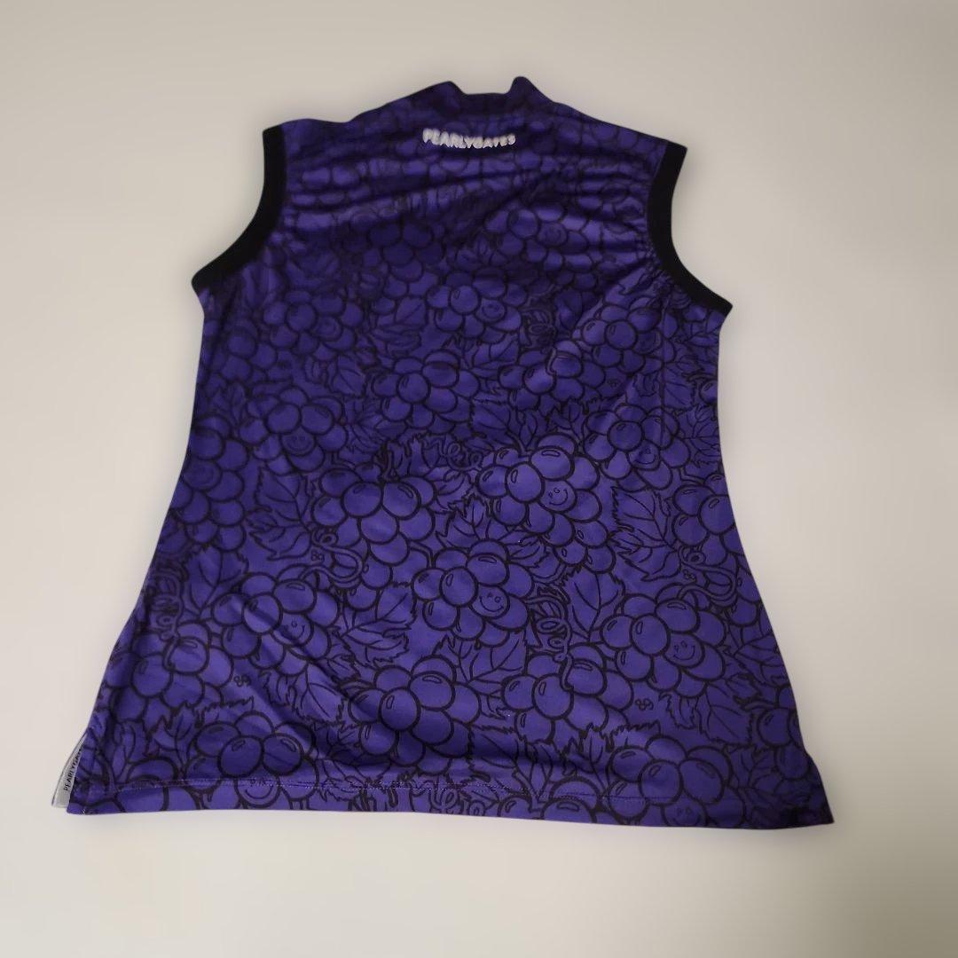 パーリーゲイツのRG ブドウ柄 紫色 シャツとフリルスカート