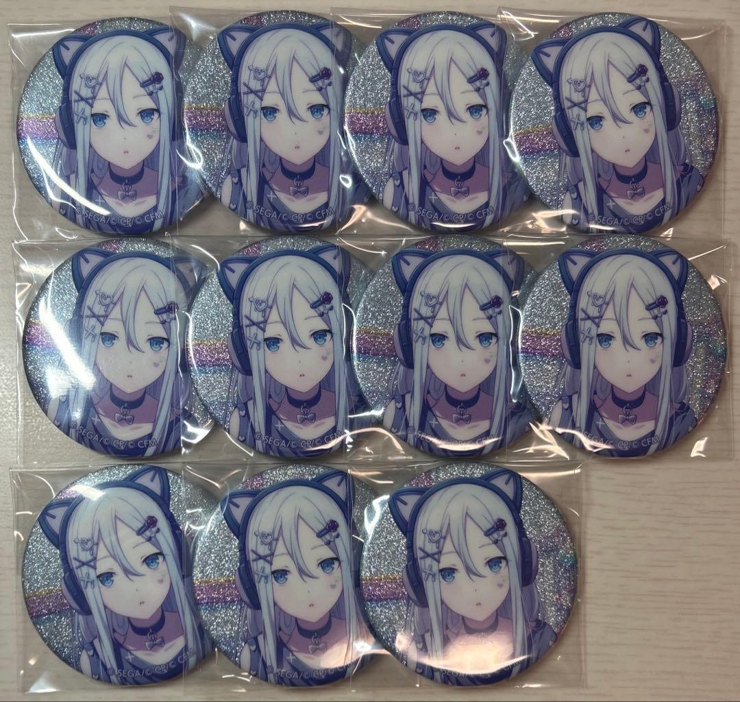 亜*鉛様 プロセカ グリッター缶バッジ 宵崎奏
