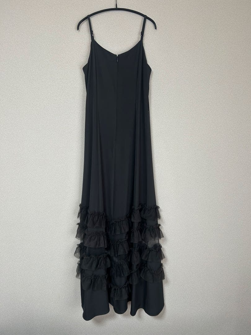 新品✨ エト．ユニヴェール　トランスペアレントヘムセットアップドレス　黒　L
