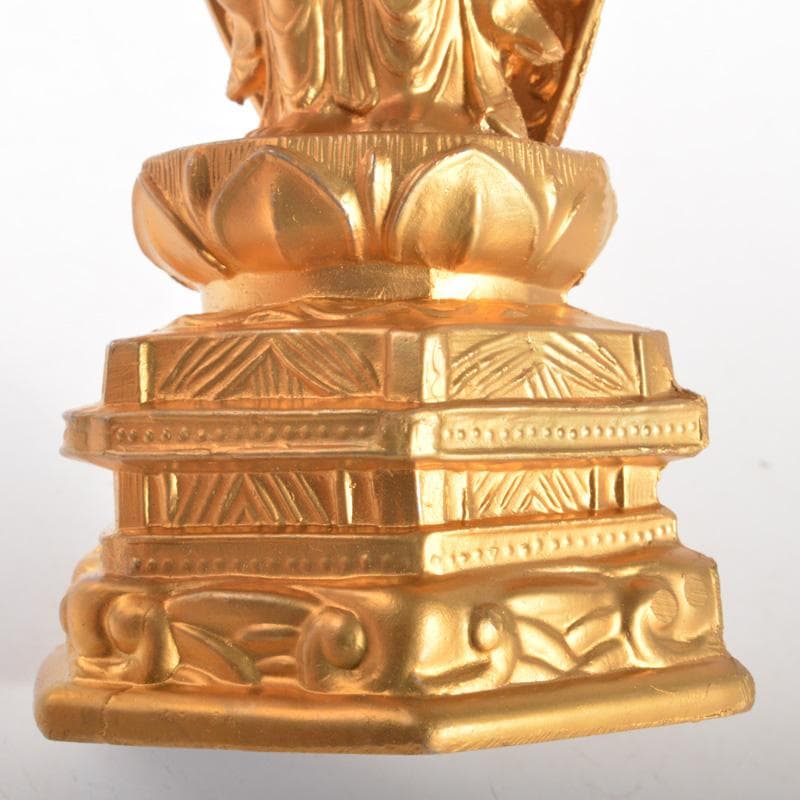 仏教美術　古銅鍍金　観音菩薩像　仏像　C　6041