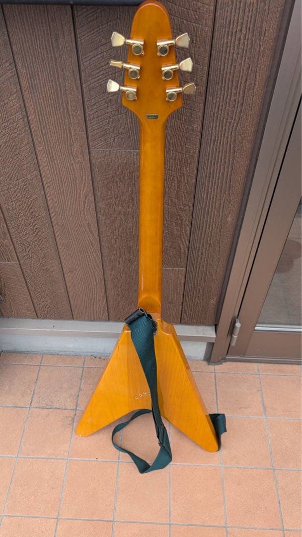 【JET】Barclay V型エレキギター オレンジ