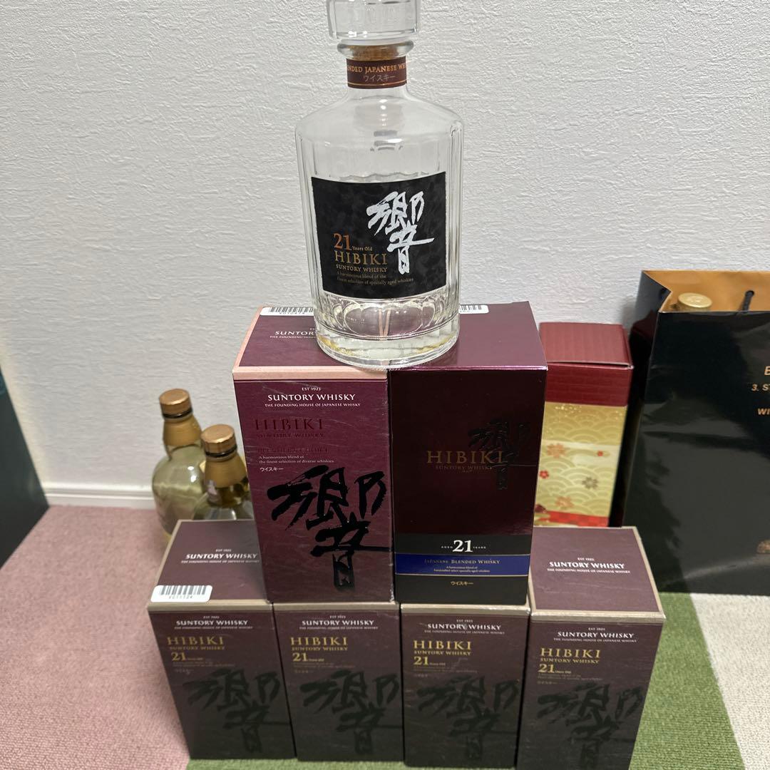 Hibiki 21年 ウイスキー 700ml ボックス入り空瓶
