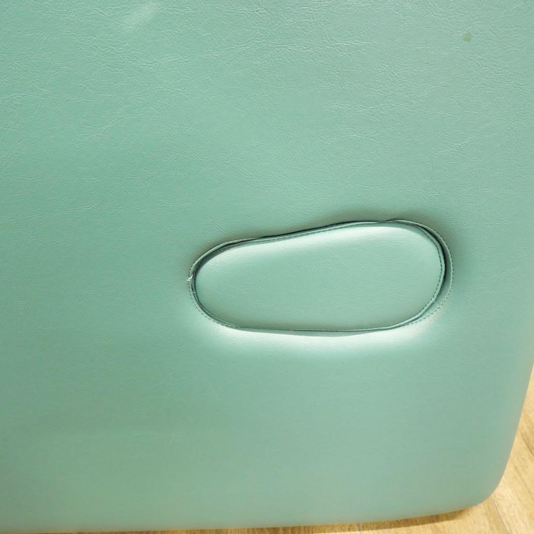 高田製作所　ベッド グリーン穴付きマッサージテーブル 折り畳み