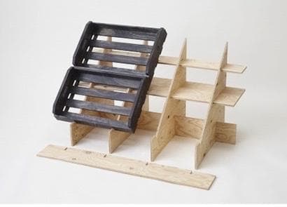 マルシェ木箱用傾斜台　(※木箱が必要な場合別途販売できます)