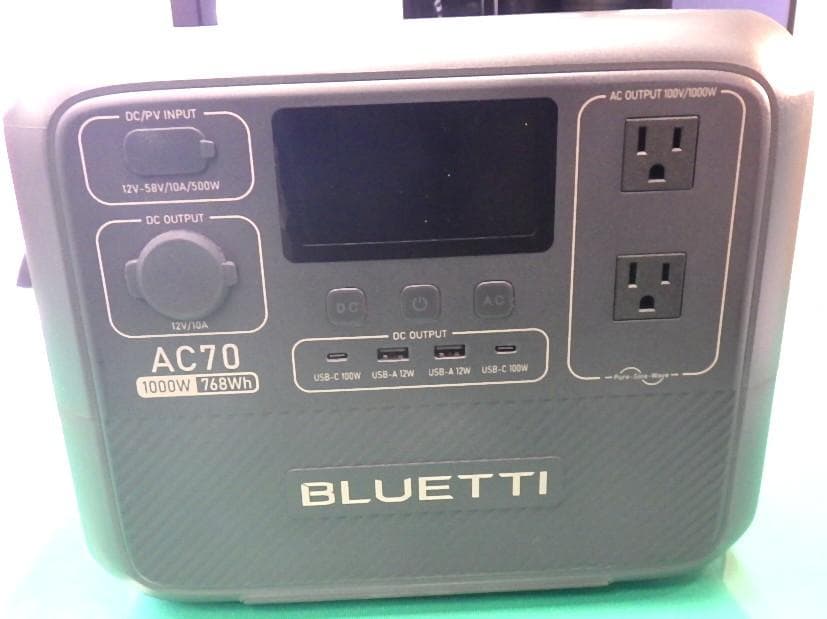 BLUETTI 小型ポータブル電源 AC70 NO.5